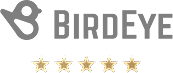 Five gold stars rating graphic.