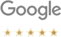 Google five-star rating emblem.